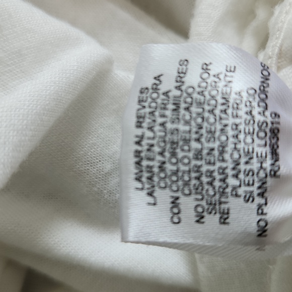 Lavaral Reves, Woman's,One Size, White Floal& Butterfly Design, Lace inser Back - Picture 9 of 10